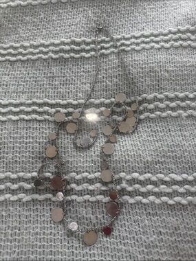 Silver Disc Layered Necklace - Women Jewelry